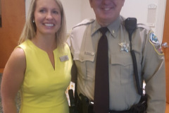 Ginni and local sheriff taking a picture together