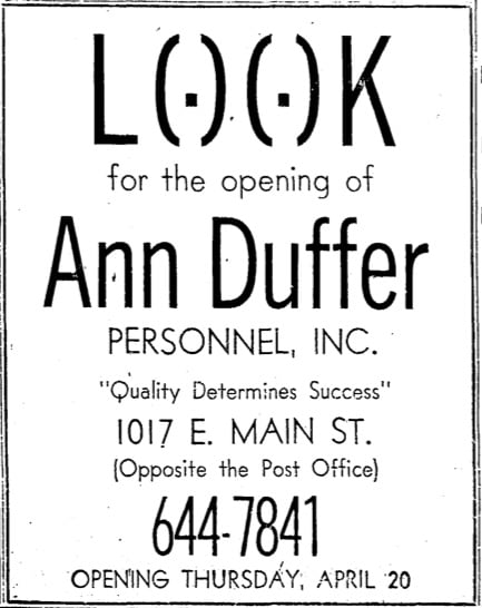 Ann Duffer Personnel
