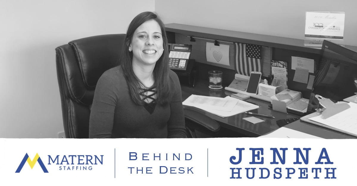 Behind the Desk: Jenna Hudspeth
