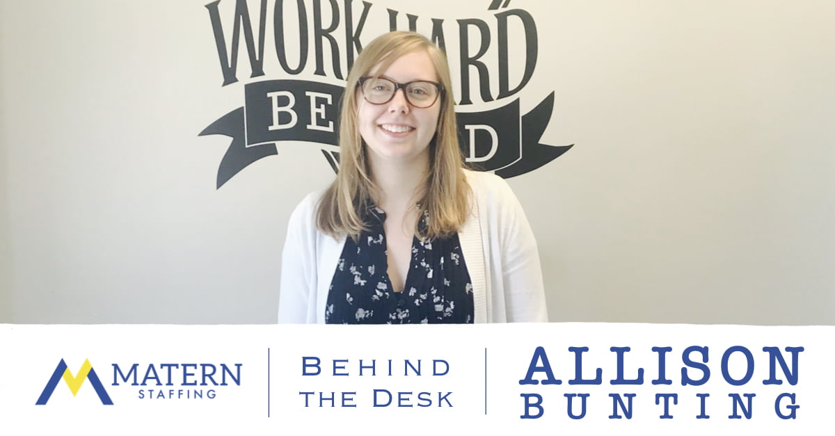 Behind the Desk: Allison Bunting