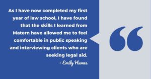 Emily Humes describes a reason why an internship benefits a student
