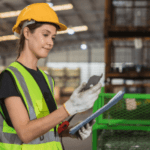 quality control inspector reviewing products for nonconformities