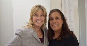 Kelly and Diane posing for the camera