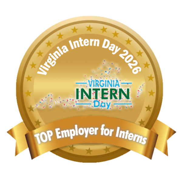 award for 2026 Top Virginia employer for Interns