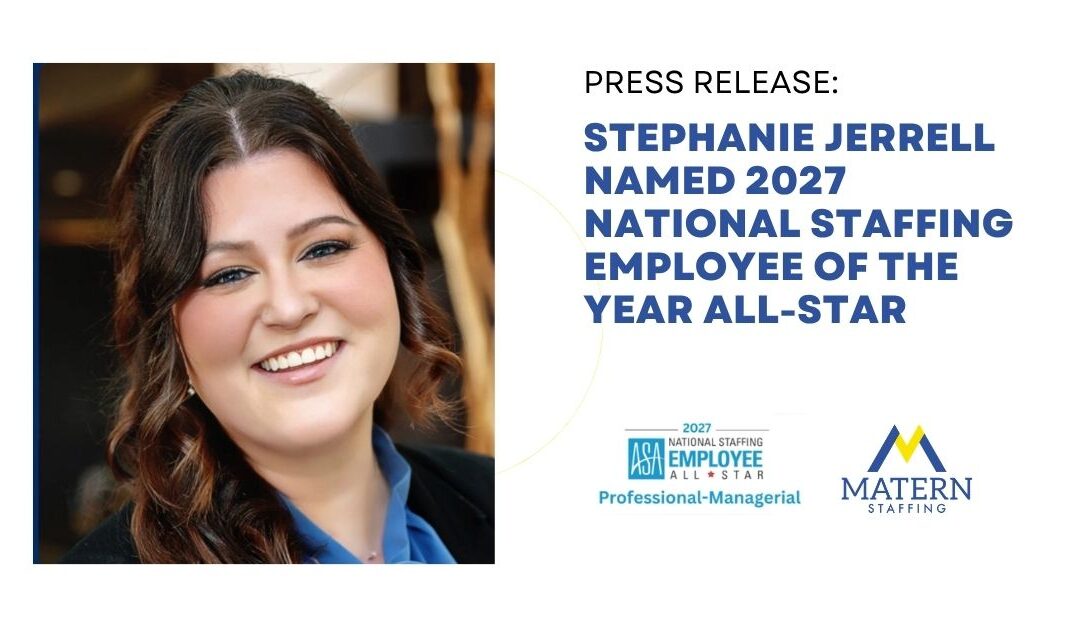 Press Release: Stephanie Jerrell Named 2027 National Staffing Employee of the Year All-Star