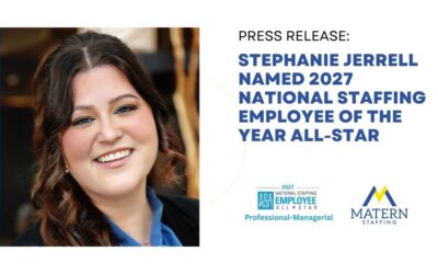 Press Release: Stephanie Jerrell Named 2027 National Staffing Employee of the Year All-Star