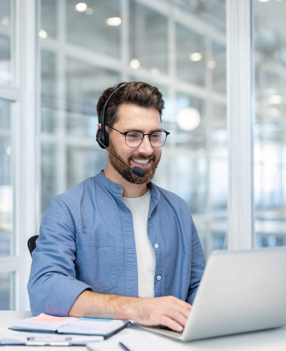 AdobeStock_1227101244 Businessman, meeting and interview with client for partnership, b2b or hiring at office
