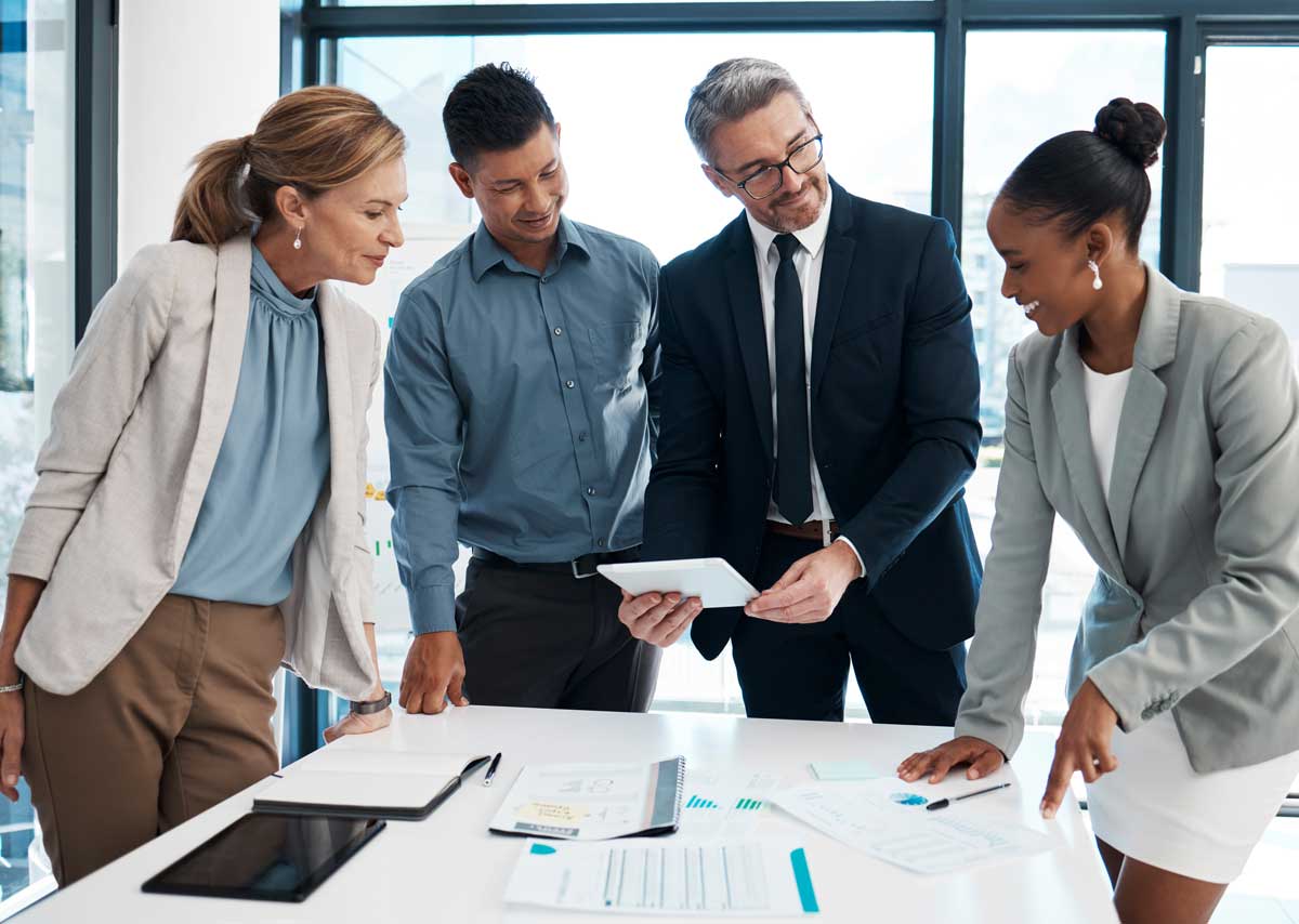 Businessman, meeting and interview with client for partnership, b2b or hiring at office