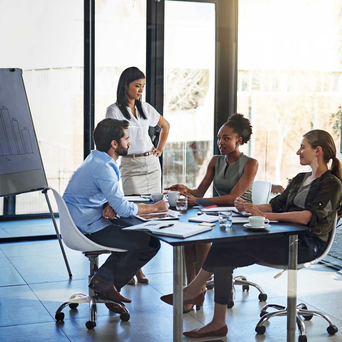 Businessman, meeting and interview with client for partnership, b2b or hiring at office